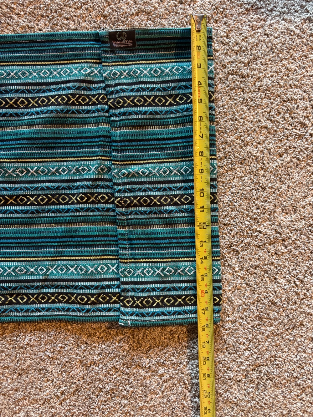 Woven Teal Patterned Dog Sling / Carrier - Picture 6 of 7